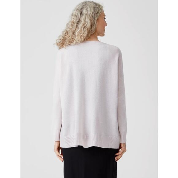Eileen Fisher Cashmere Lilac Lavender Sweater Pullover Soft Cozy - Picture 2 of 13